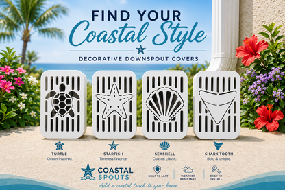 Fixed Decorative Downspout Cover – Fits 3x4 Downspouts | Coastal Spouts