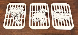 Coastal Spouts Decorative Gutter Spout 3x4 Base Faceplate Kit & 4 Custom Snap-On Faceplates – The Ultimate Coastal Starter Pack