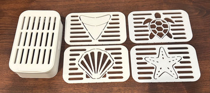 Coastal Spouts 3x4 Base Faceplate Kit & 4 Custom Snap-On Faceplates – The Ultimate Coastal Starter Pack